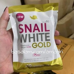 صابون سفید کننده پوست گلوتاتیون کلاژن x10 پلاس  طلای سفید حلزون تایلندی