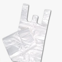 نایلکس یا کیسه دسته دار  شفاف بسته ی 100 عددی سایز  25 در 35