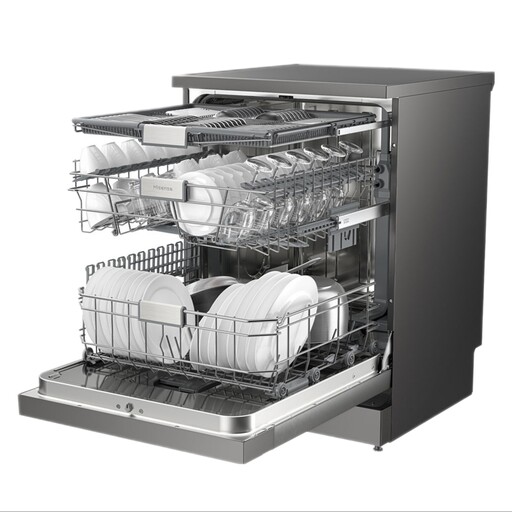 ماشین ظرفشویی 15 نفره سه سبد هایسنس مدل (HS623E90G) (هزینه ارسال با مشتری)