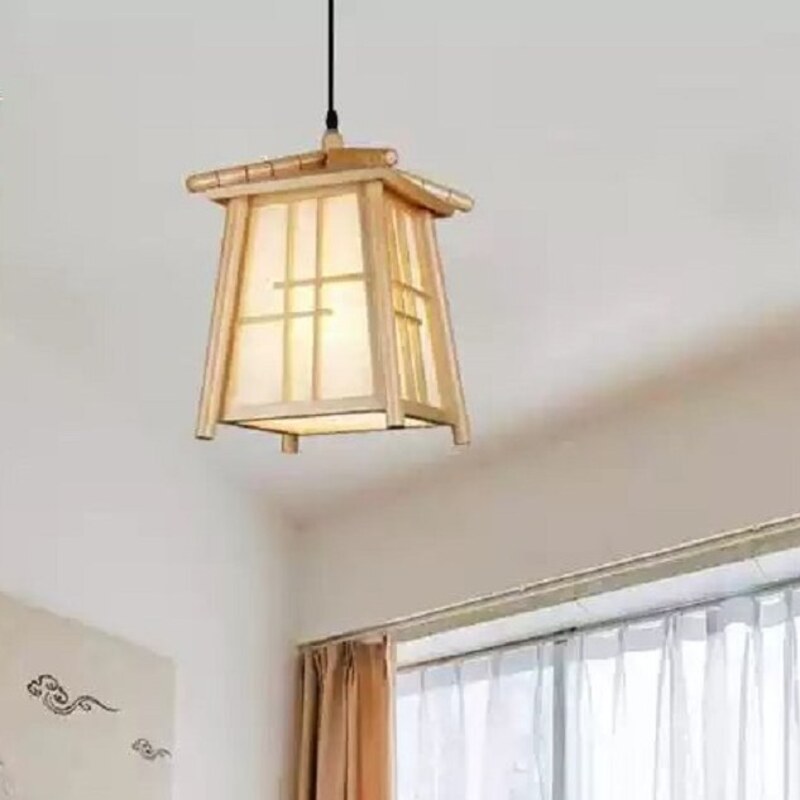 لوستر چوبی طرح ژاپنی مدل پذیرایی