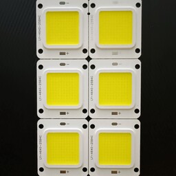 لامپ ال ای دی رنگ مهتابی 12 ولت 50 وات LED COB  پک 8 عددی