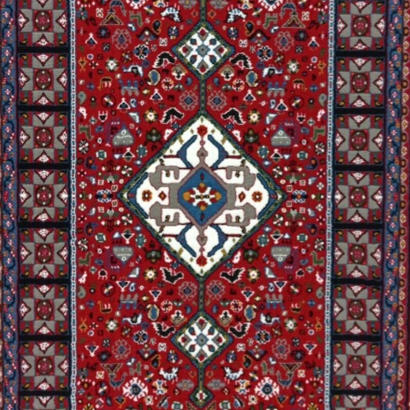 فرش سنتی قرمز 4متری 500شانه 5رنگ  جنس نخ بی سی اف رنگ ثابت بدون پرزدهی کیفیت عالی