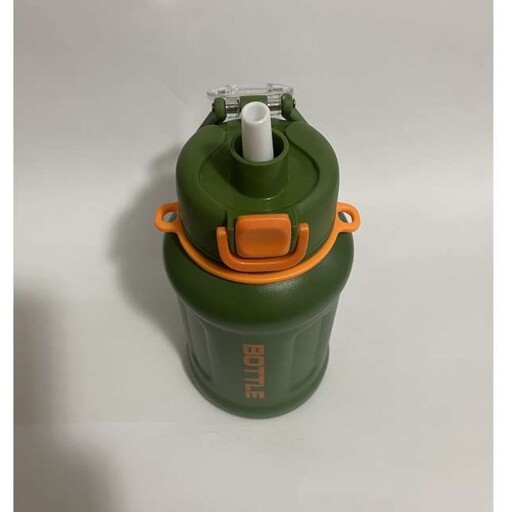 فلاسک مدل bottle گنجایش 0.65 لیتر رنگ سبز تیره کد8