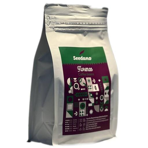 دانه قهوه فلورانس سیدانو 1 کیلوگرمی (30 درصد عربیکا 70 درصد روبوستا)