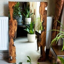آینه  قدی روستیک استفاده از چوب ماورایی زیتون جنگلی