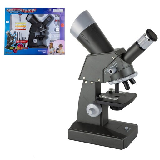 میکروسکوپ استاد دانش آموزی مانیتور دار 1000 برابر  با نمونه آماده