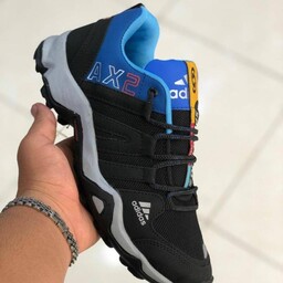 کتونی ax2 irunner آدیداس مشکی آبی کفش اسپرت Adidas رانر ورزشی مردانه و بزرگپا 