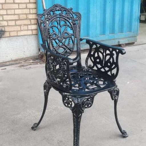 صندلی مبلی راحت مناسب باغ تراس روف  نشکن محکم با رنگ مقاوم کوره ای 