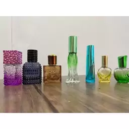 شیشه عطر 10 گرمی  در رنگ های متنوع 