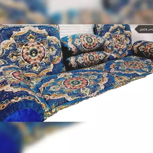 شاهنشین 7تیکه طرح مخمل قابی کد 5 64 49