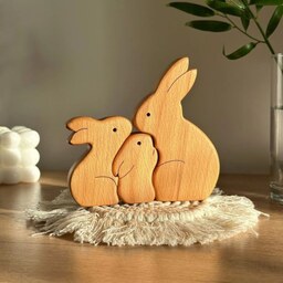 پازل چوبی خرگوش ها