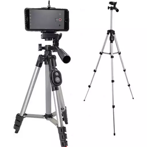 سه پایه گوشی ریموت دار dk3888 تریپاد tripod(پایه نگهدارنده گوشی موبایل عکاسی دوربین همسفر منوپاد مونوپاد طرح و مدل)