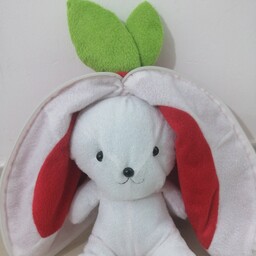 عروسک خرگوش سوپرایز زیپی 30 سانتی