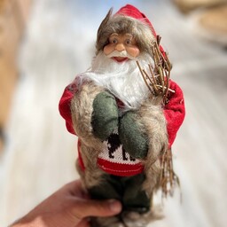 عروسک بابانوئل  چوب بدست