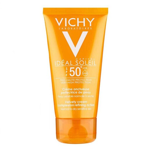 کرم ضد آفتاب ویشی مدل ولوت رنگی SPF 50  حجم 50 میل