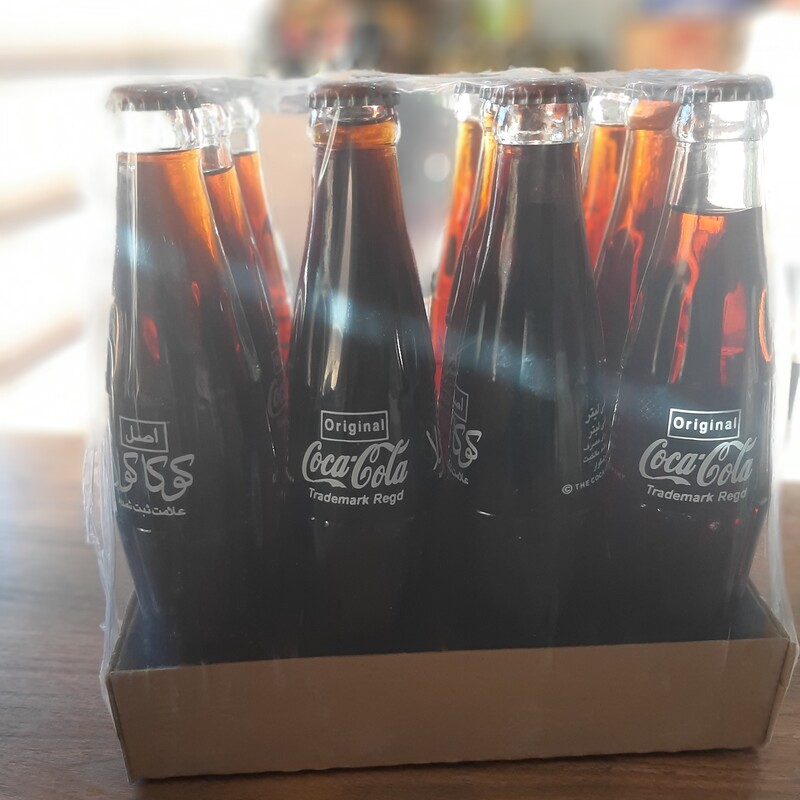 نوشابه شیشه ای نوستالژی کوکا کولا باکس 12 عددی قیمت قدیم