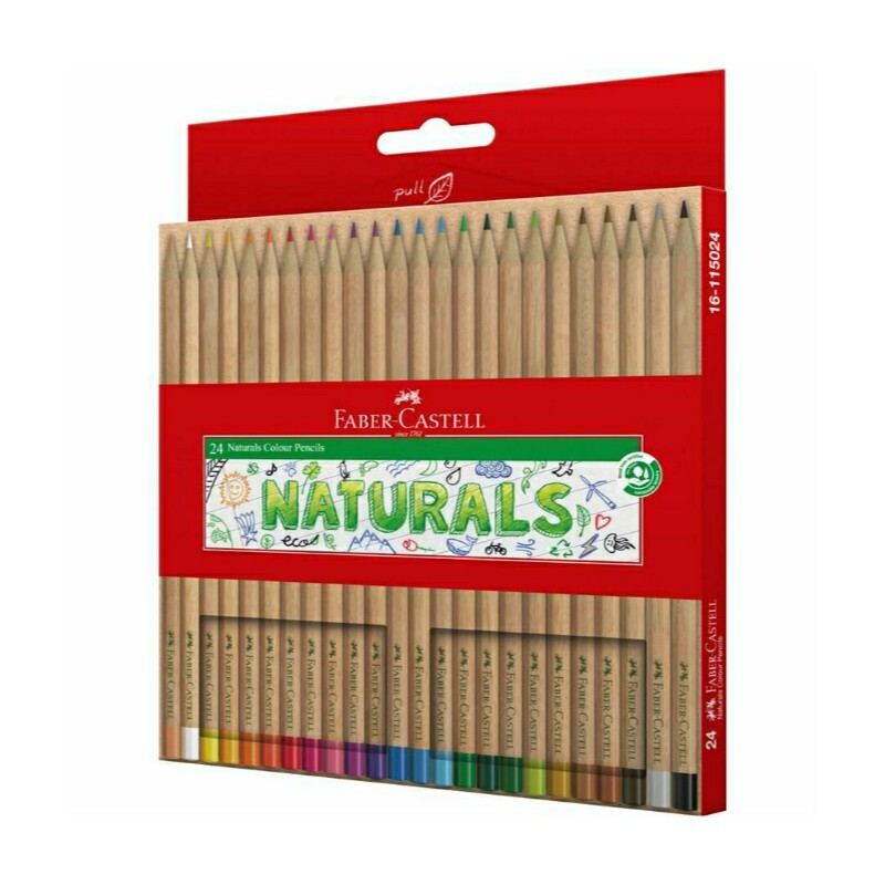 مداد رنگی 24 رنگ فابر کاستل اصل مدل naturals
