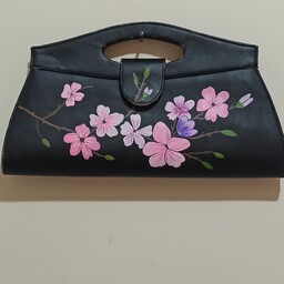 کیف زنانه نقاشی کار دست و رنگ ثابت