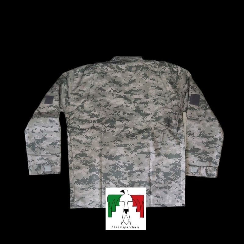 لباس دیجیتال طوسی کجراه عملیاتی زیپدار جیب کج یقه چسبی دیپلمات لباس کوهنوردی طرح acu لباس بسیجی لباس استتار مردانه کار
