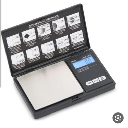 ترازو دیجیتال جیبی قابلیت اندازه گیری تا یک کیلوگرم و دقت 0.1