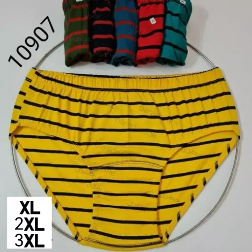 شورت مردانه نخی اسلیپ راه راه XL تا 3XL