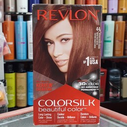 رولن رنگ مو بدون آمونیاک رولون رنگ قهوه ای مایل به قرمز متوسط کالر سیلک ش 44