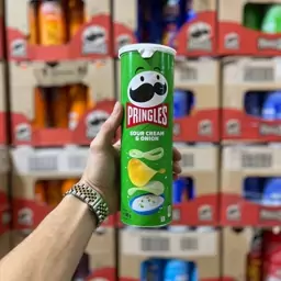 چیپس پرینگلز خامه و پیاز Pringles 