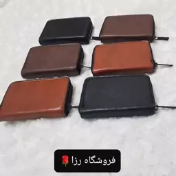 جاکارتی آکاردئونی دور زیپ چرم مردانه  