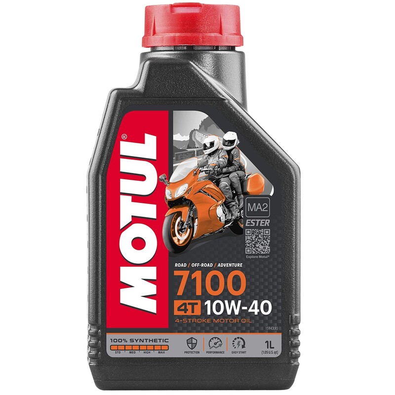 روغن موتور سیکلت موتول 7100 Motul گرانروی 10W40 یک لیتری
