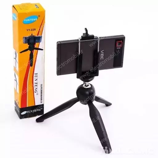 سه پایه نگهدارنده گوشی موبایل و دوربین یانتنگ Yunteng YT-228 Tripod پلاستیکی