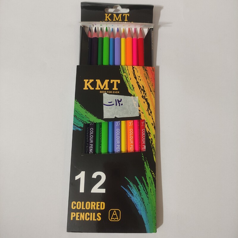 مداد رنگی 12 تایی KMT خارجی