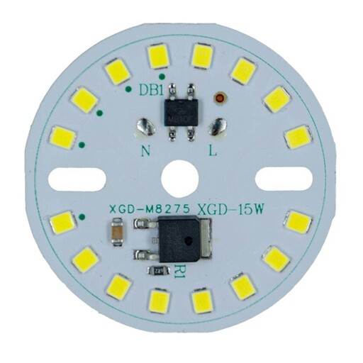 چیپ ال ای دی 15 وات 220 ولت سفید مهتابی xgd