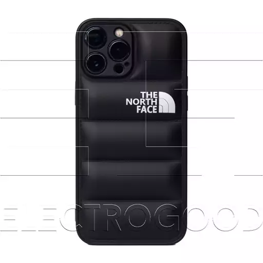 کاور پافری North face مناسب برای گوشی موبایل اپل iphone 13pro رنگ سفید 