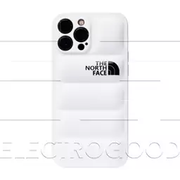 کاور پافری North face مناسب برای گوشی موبایل اپل iphone 13pro رنگ سفید 