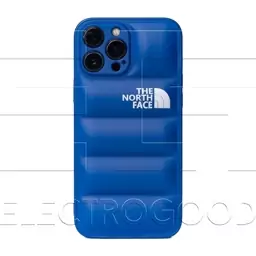 کاور پافری North face مناسب برای گوشی موبایل اپل iphone 12pro max رنگ آبی