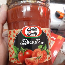 رب گوجه فرنگی چین چین ظرف شیشه ای 700 گرم