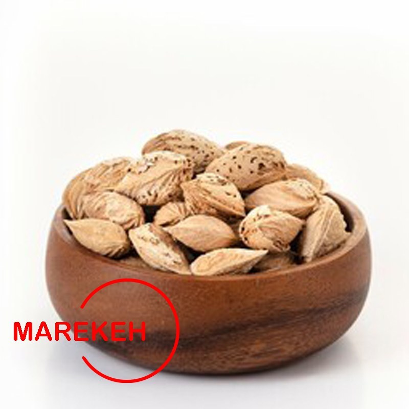 بادام سفید یا بادام پوست کاغذی یا بادام منقا درجه یک و تازه  MAREKEH (1کیلویی) 