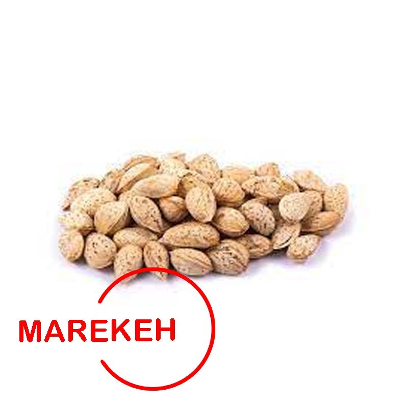 بادام سفید یا بادام پوست کاغذی یا بادام منقا درجه یک و تازه  MAREKEH (1کیلویی) 