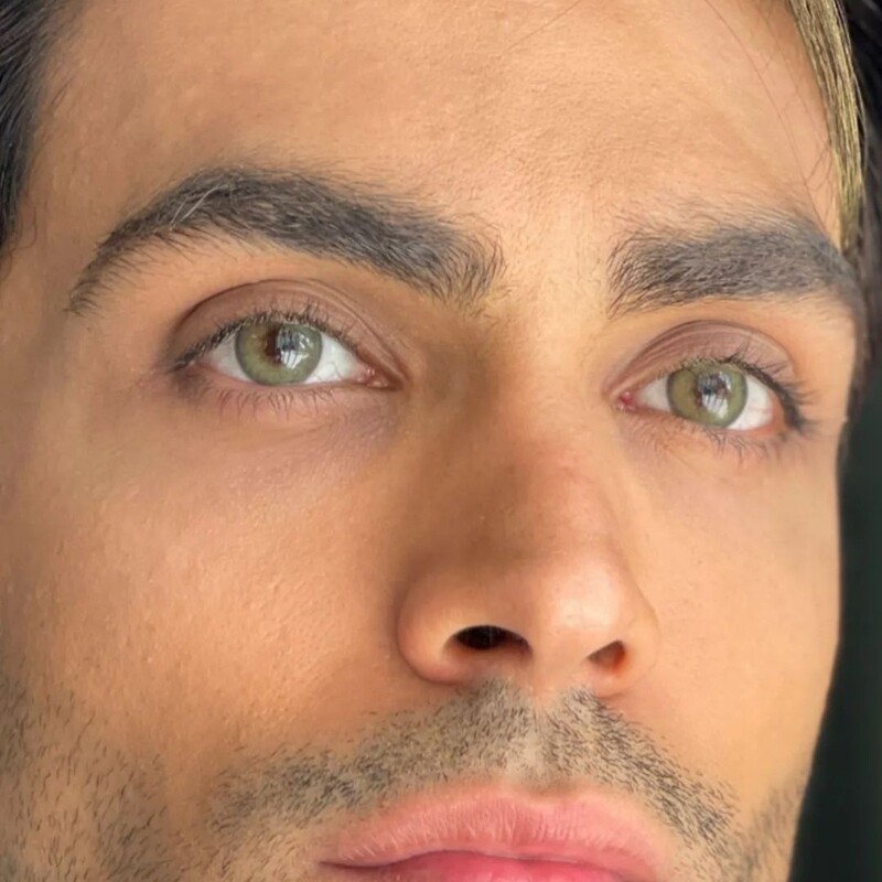 لنز چشم رنگی فصلی زیبایی  مارک دهب رنگ نچرال گرین