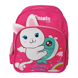 کوله و کیف مدرسه طرح گربه وارداتی مدل NICK61267 رنگ صورتی