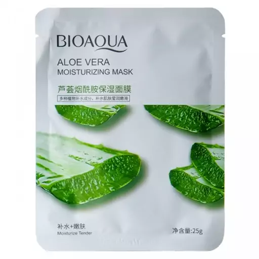 ماسک ورقه ای آلوئه ورا بیو آکوا BIOAQUA آرایشی میتراکانا 