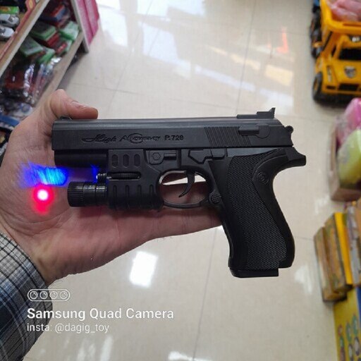 خرید اسباب بازی تفنگ کلت ساچمه ای لیزری  به قیمت بسیار مناسب