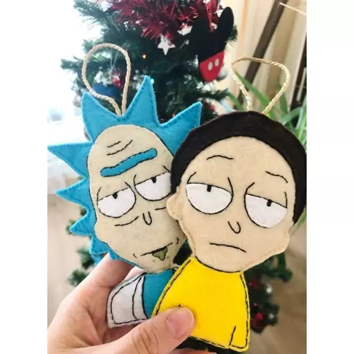 آویز عروسکی نمدی ریک اند مورتی Rick and morty