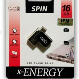 فلش مموری 2سر otg مارک xenergy USB micro ظرفیت 16gb مدل SPIN 