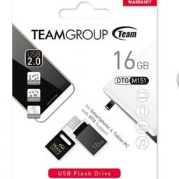 فلش مموری 2سر otg مارک teamgroup USB micro ظرفیت 16gb مدل m151