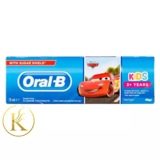 خمیر دندان اورال بی مناسب برای کودکان 3 سال به بالا کارتونی oral b kids

