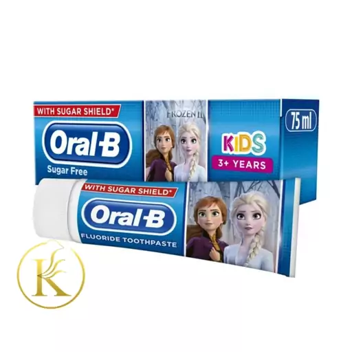 خمیر دندان اورال بی مناسب برای کودکان 3 سال به بالا کارتونی oral b kids

