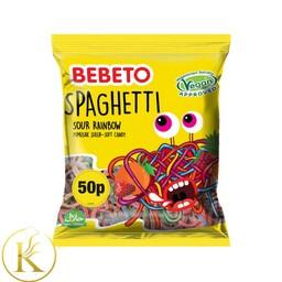 پاستیل ببتو اسپاگتی مخلوط میوه های ترش 80 گرمی bebeto

