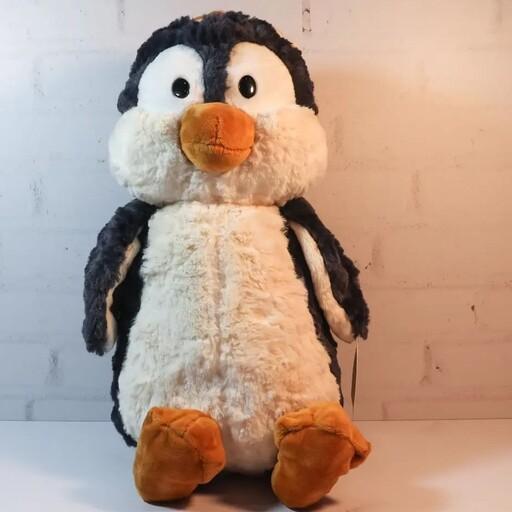 عروسک پنگوئن ارتفاع حدود 30 سانتیمتر قابل شستشو ضد حساسیت بافت نرم و لطیف 