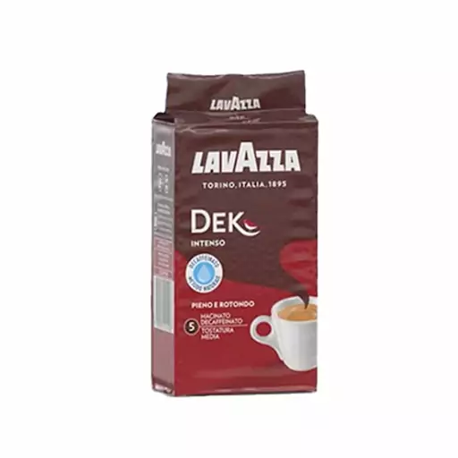 پودر قهوه لاوازا بدون کافئین اینتنسو LAVAZZA DEK Intenso وزن 250 گرمی